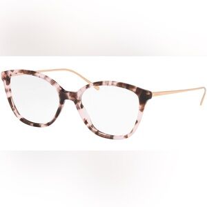 Prada PR 11VV ROJ1O1 Pink Havana Plastic Square Eyeglasses 51mm